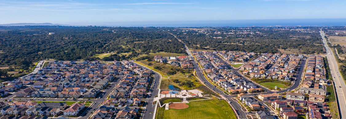 Aerial view of Marina, California